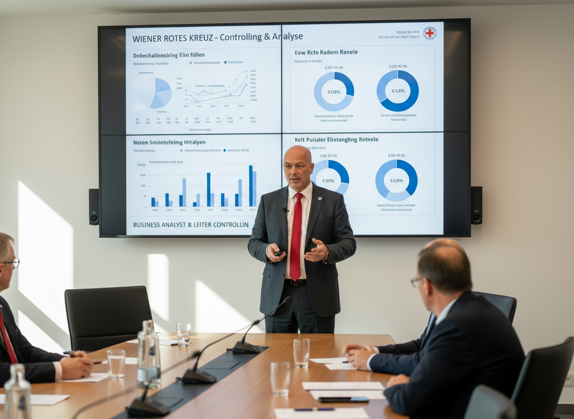 Der Leiter Controlling vom Wiener Roten Kreuz gewährt Einblicke in Modernes Controlling